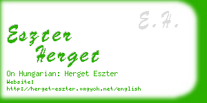 eszter herget business card